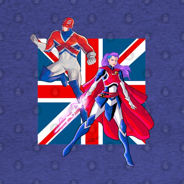 Captain Britain and Captain Britain by sergetowers80